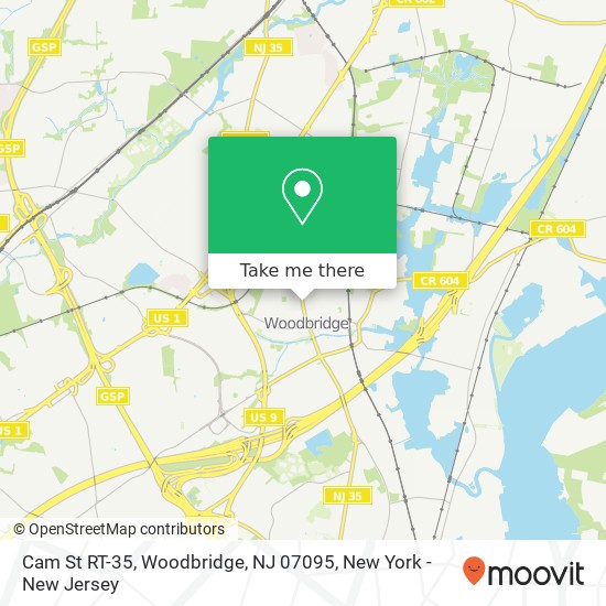 Mapa de Cam St RT-35, Woodbridge, NJ 07095