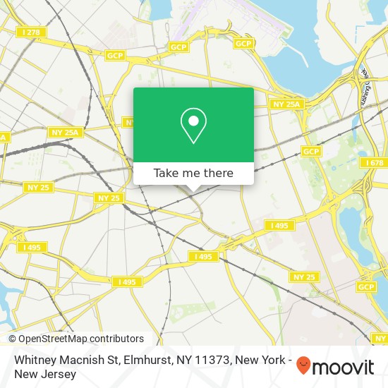 Whitney Macnish St, Elmhurst, NY 11373 map