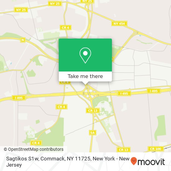 Sagtikos S1w, Commack, NY 11725 map