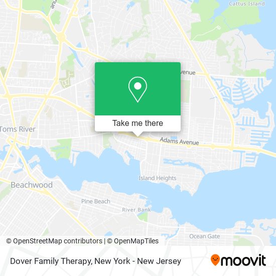 Dover Family Therapy map