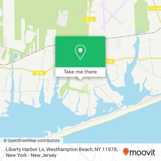 Liberty Harbor Ln, Westhampton Beach, NY 11978 map