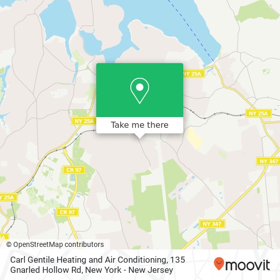 Mapa de Carl Gentile Heating and Air Conditioning, 135 Gnarled Hollow Rd