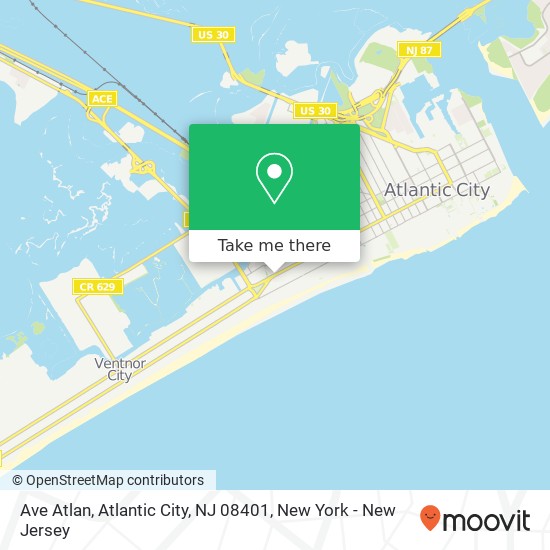 Ave Atlan, Atlantic City, NJ 08401 map