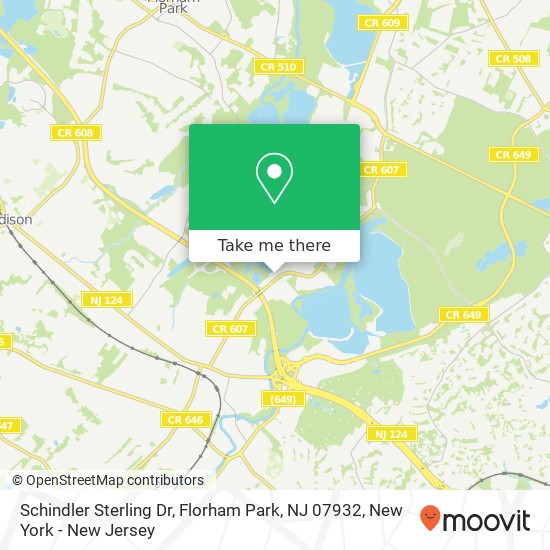 Mapa de Schindler Sterling Dr, Florham Park, NJ 07932