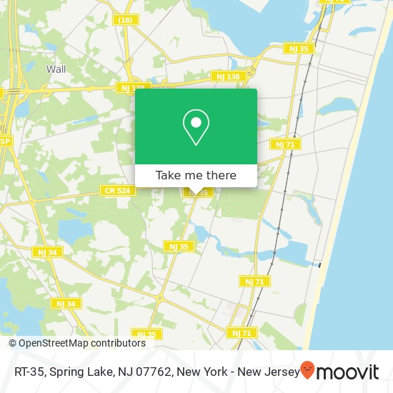 Mapa de RT-35, Spring Lake, NJ 07762