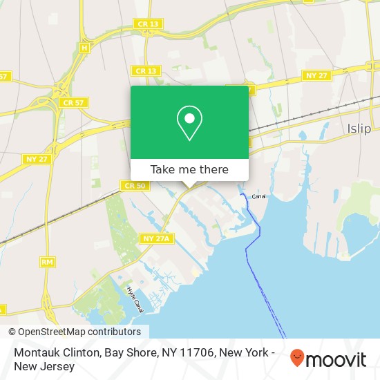 Montauk Clinton, Bay Shore, NY 11706 map