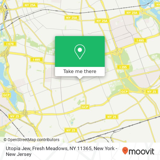 Mapa de Utopia Jew, Fresh Meadows, NY 11365