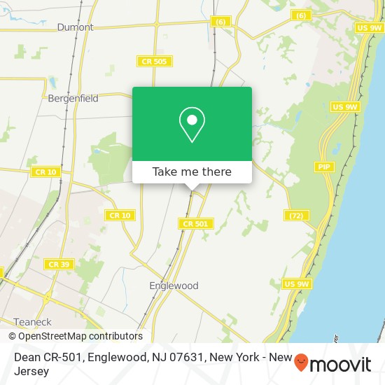 Dean CR-501, Englewood, NJ 07631 map