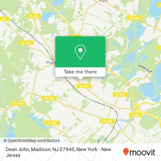 Dean John, Madison, NJ 07940 map