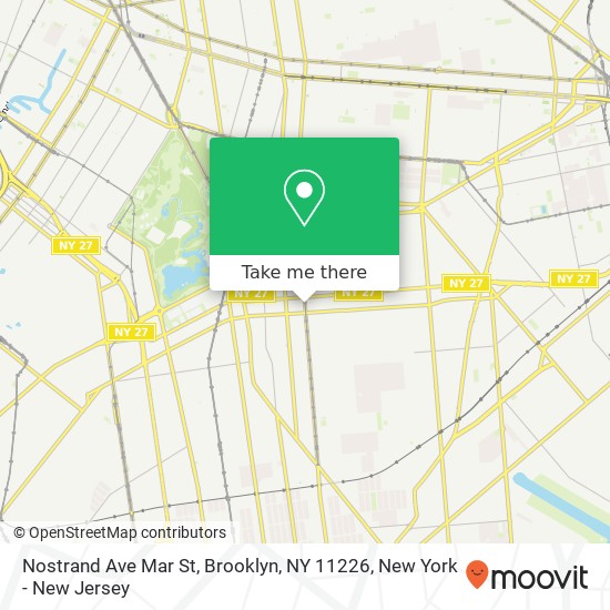 Nostrand Ave Mar St, Brooklyn, NY 11226 map