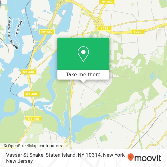 Vassar St Snake, Staten Island, NY 10314 map