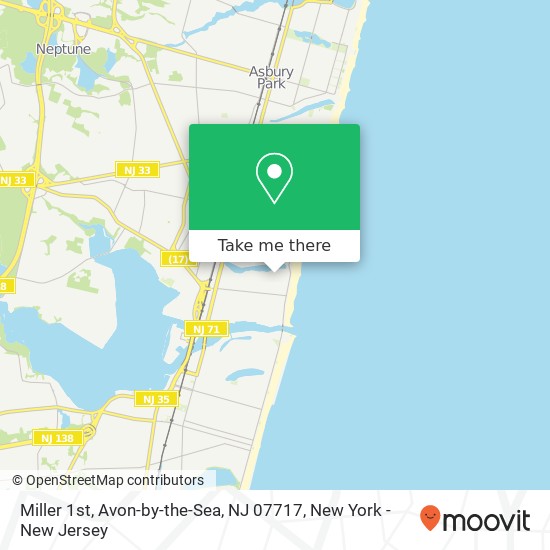 Miller 1st, Avon-by-the-Sea, NJ 07717 map