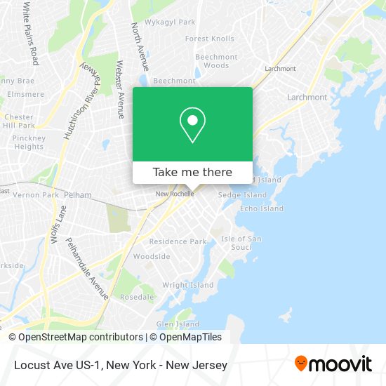 Locust Ave US-1 map