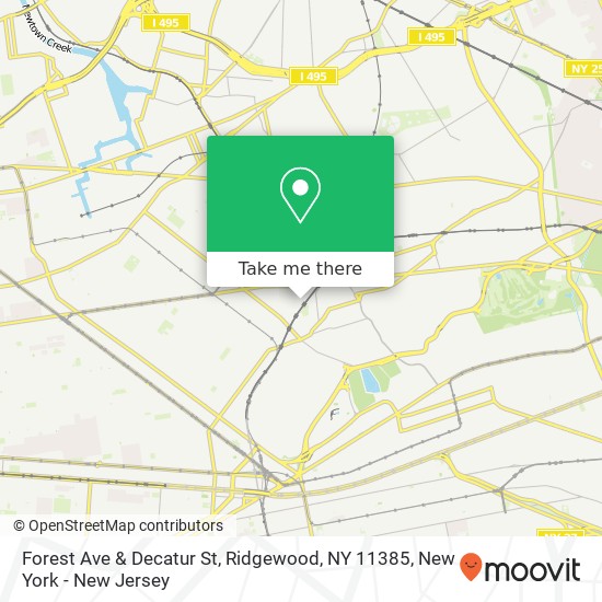 Forest Ave & Decatur St, Ridgewood, NY 11385 map