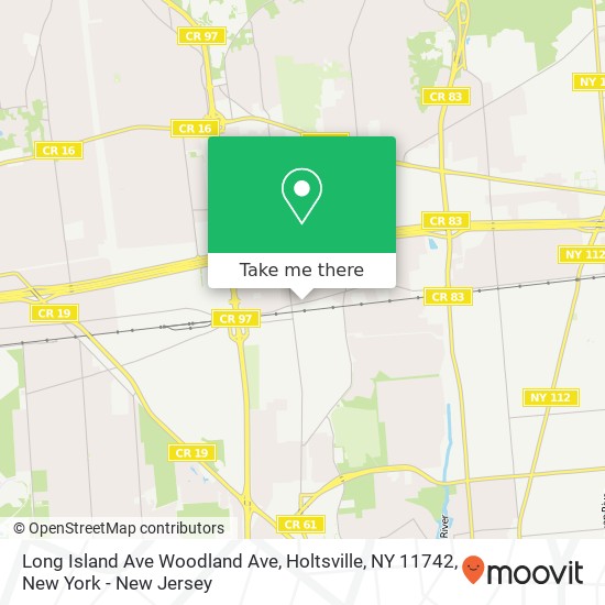 Long Island Ave Woodland Ave, Holtsville, NY 11742 map