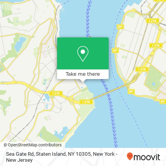 Sea Gate Rd, Staten Island, NY 10305 map