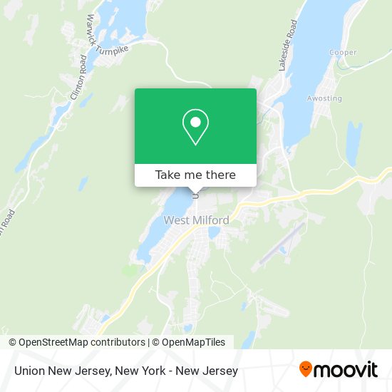 Union New Jersey map