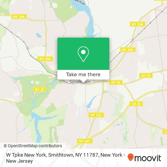 W Tpke New York, Smithtown, NY 11787 map