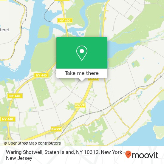 Mapa de Waring Shotwell, Staten Island, NY 10312