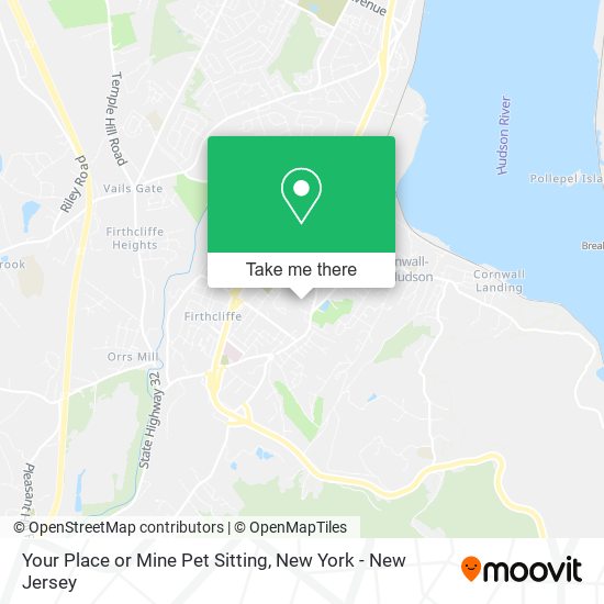 Your Place or Mine Pet Sitting map