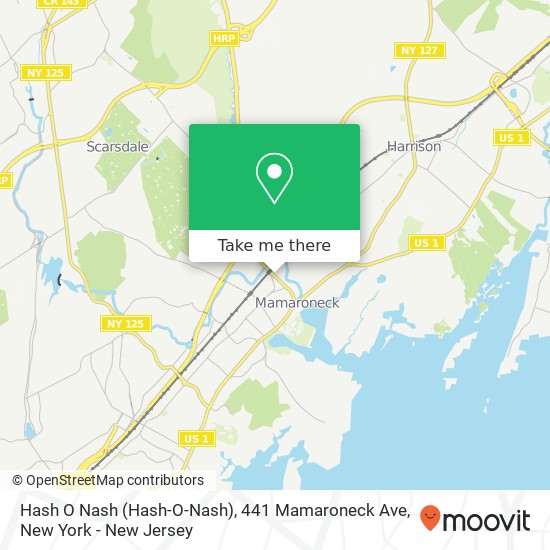 Mapa de Hash O Nash (Hash-O-Nash), 441 Mamaroneck Ave