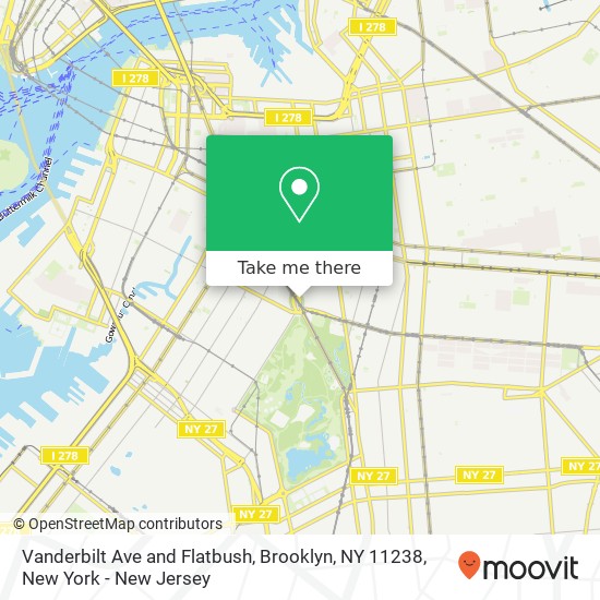 Vanderbilt Ave and Flatbush, Brooklyn, NY 11238 map