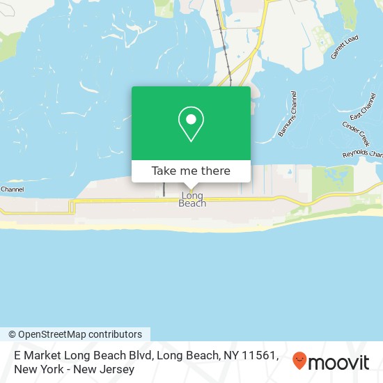 Mapa de E Market Long Beach Blvd, Long Beach, NY 11561