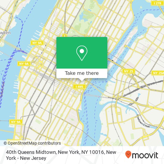 40th Queens Midtown, New York, NY 10016 map