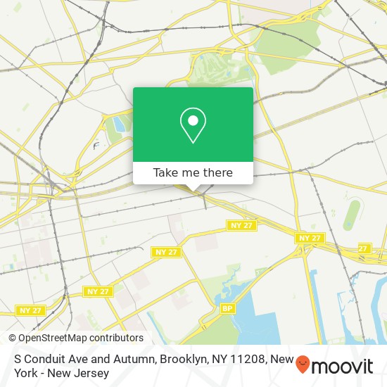 Mapa de S Conduit Ave and Autumn, Brooklyn, NY 11208
