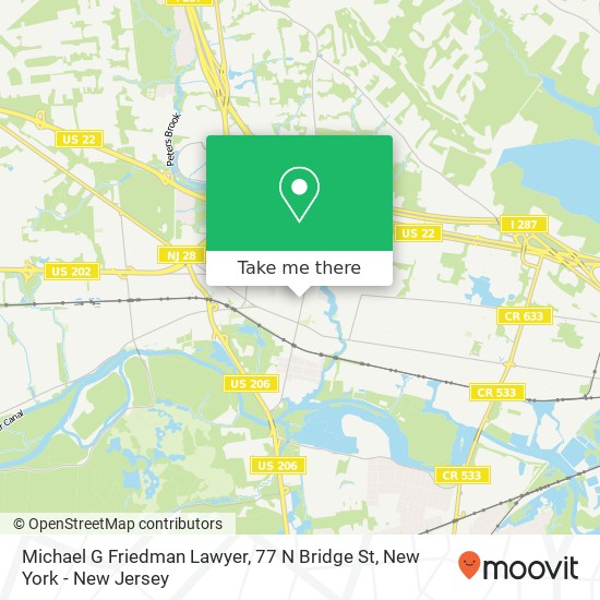 Mapa de Michael G Friedman Lawyer, 77 N Bridge St