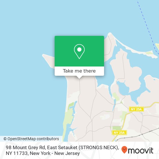 98 Mount Grey Rd, East Setauket (STRONGS NECK), NY 11733 map