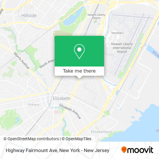 Highway  Fairmount Ave map