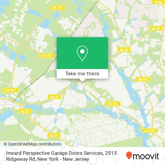 Mapa de Inward Perspective Garage Doors Services, 2915 Ridgeway Rd