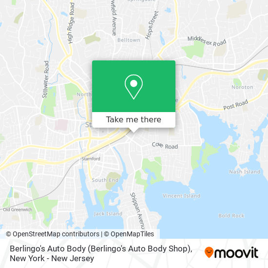 Berlingo's Auto Body map