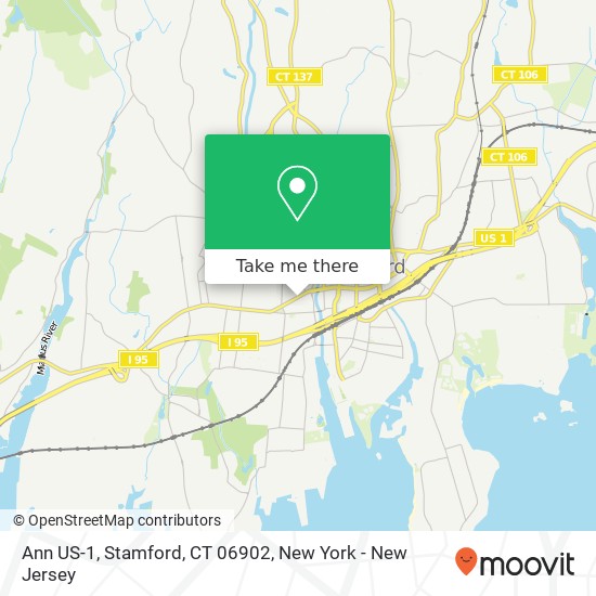 Mapa de Ann US-1, Stamford, CT 06902