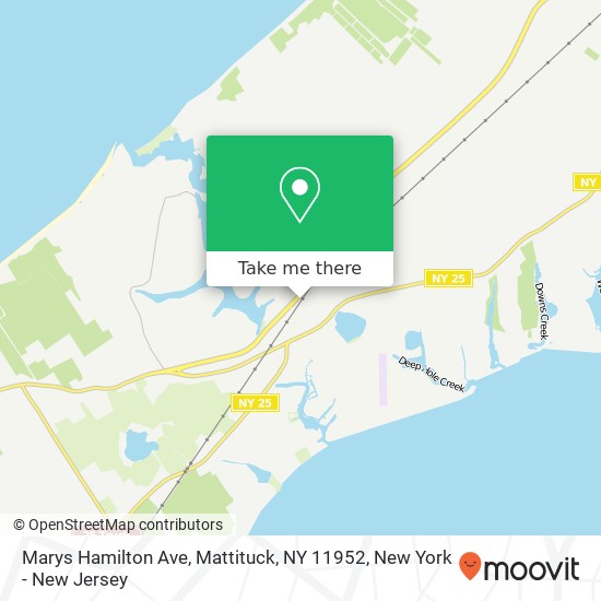 Mapa de Marys Hamilton Ave, Mattituck, NY 11952