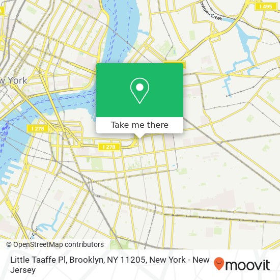 Mapa de Little Taaffe Pl, Brooklyn, NY 11205