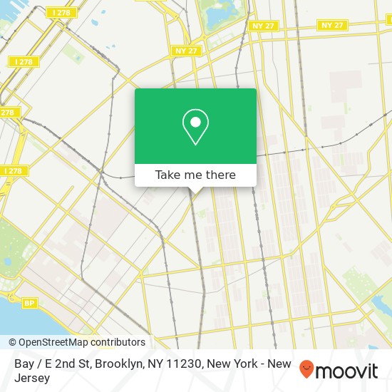 Mapa de Bay / E 2nd St, Brooklyn, NY 11230