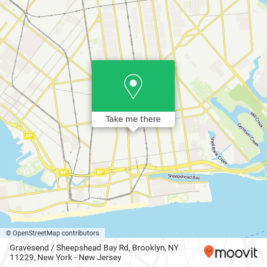Mapa de Gravesend / Sheepshead Bay Rd, Brooklyn, NY 11229