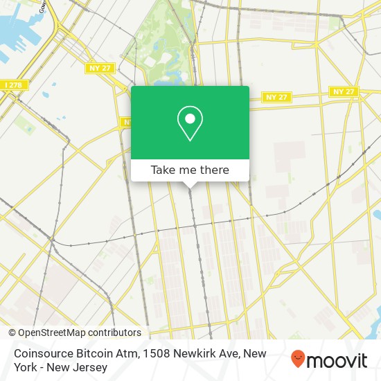 Coinsource Bitcoin Atm, 1508 Newkirk Ave map
