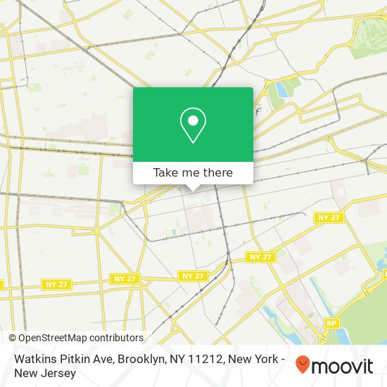 Watkins Pitkin Ave, Brooklyn, NY 11212 map