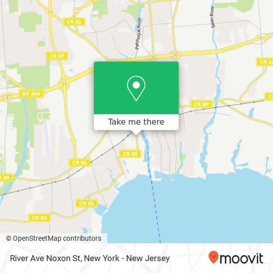 River Ave Noxon St map