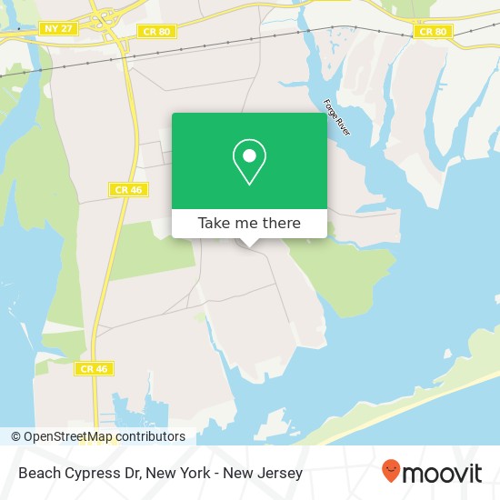 Beach Cypress Dr map