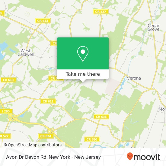 Avon Dr Devon Rd map