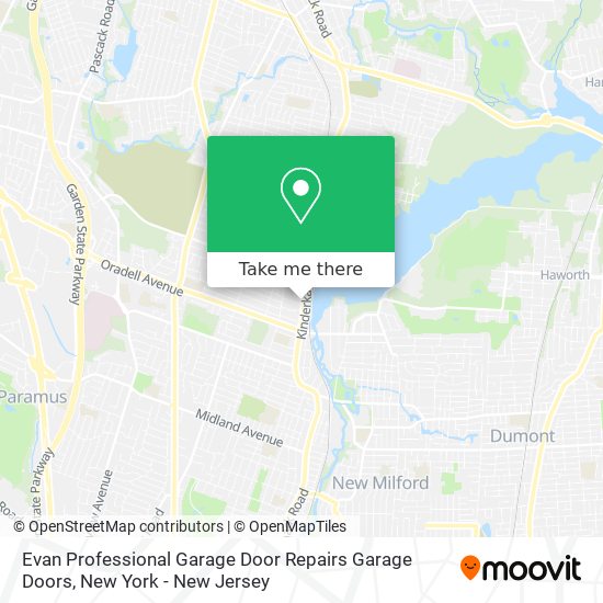 Mapa de Evan Professional Garage Door Repairs Garage Doors