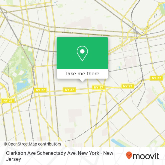 Mapa de Clarkson Ave Schenectady Ave