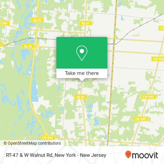 Mapa de RT-47 & W Walnut Rd