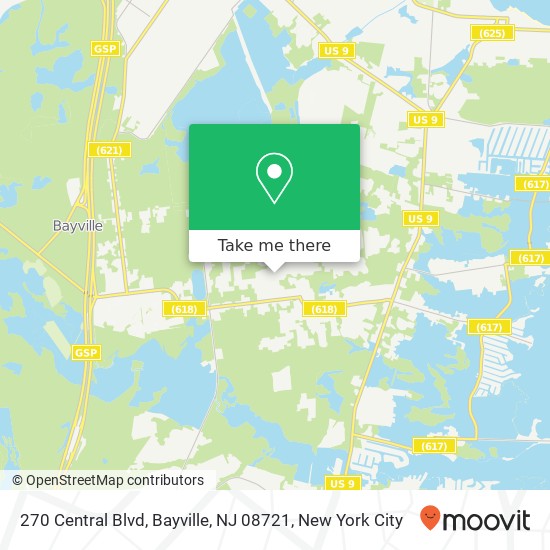 270 Central Blvd, Bayville, NJ 08721 map