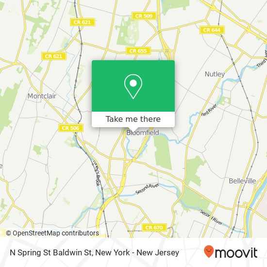 Mapa de N Spring St Baldwin St