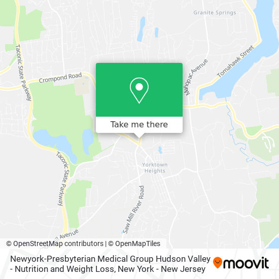 Mapa de Newyork-Presbyterian Medical Group Hudson Valley - Nutrition and Weight Loss